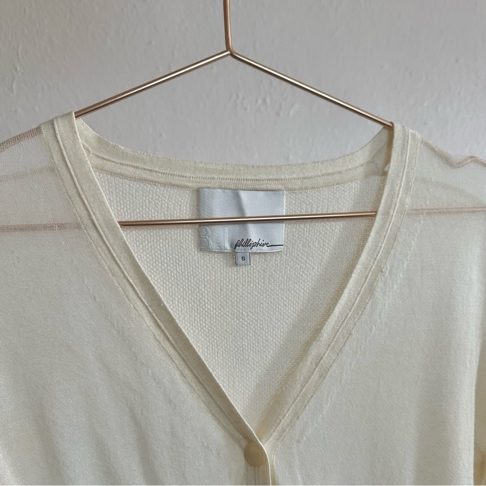 FRENCH GIRLS 🥖 Phillip Lim Sheer Soft Girl Cardi (S) in Ivory